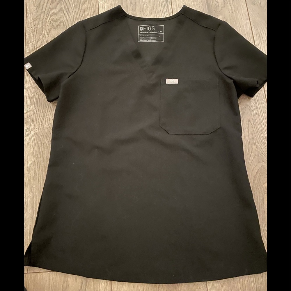 Figs Women’s Catarina Scrub Top Black XXS❣️